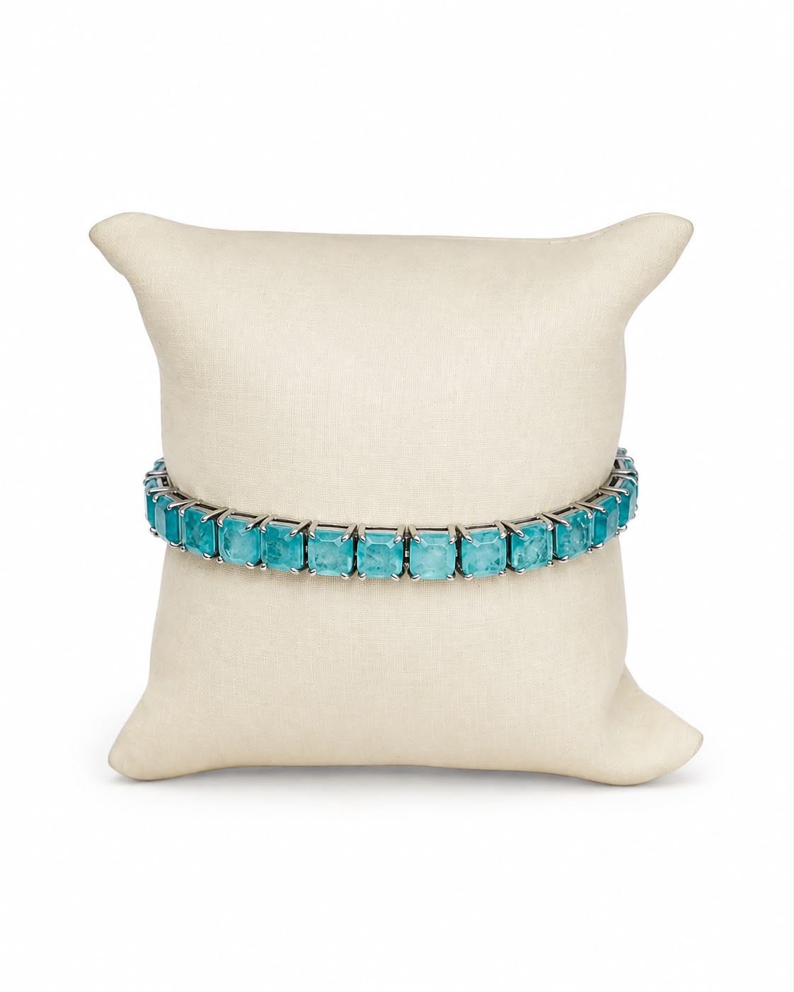 Pulseira cristal turmalina em Prata 925