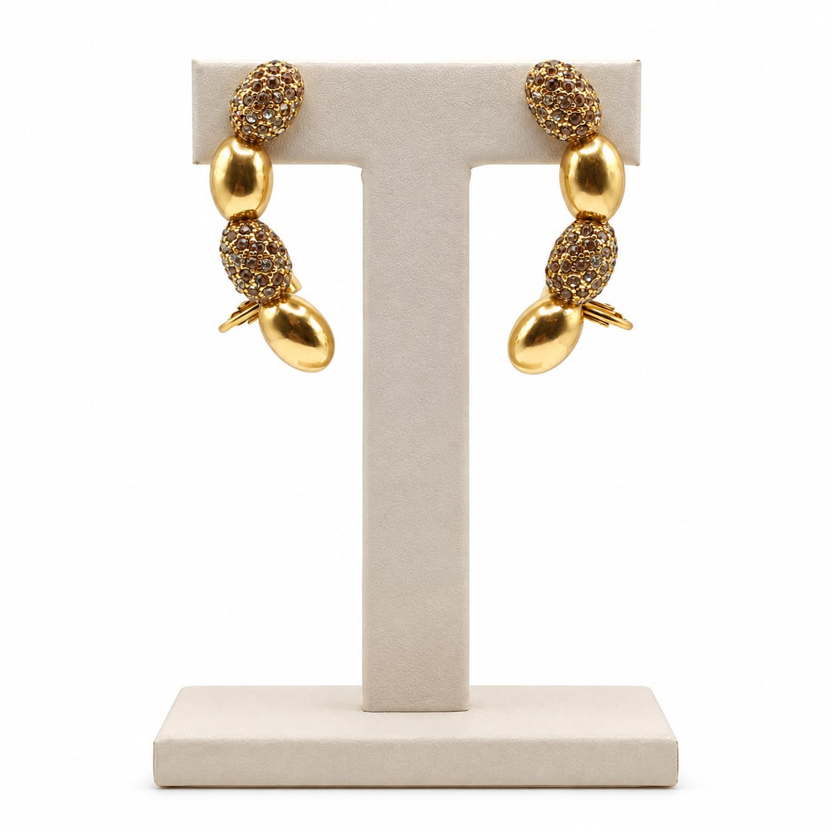 Brinco Earcuff Familia Fiori Dourado Black - 018