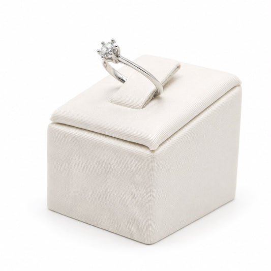 Anel solitario 5mm glam Moissanite+Prata 925 TAM14