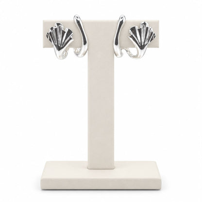 Brinco earcuff efemera prateado