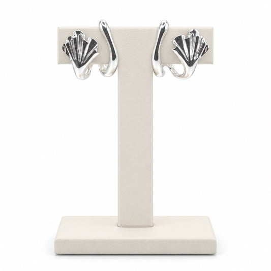 Brinco earcuff efemera prateado