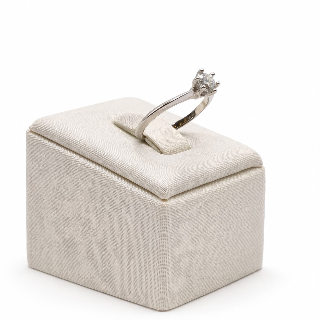 Anel solitario 5mm glam Moissanite+Prata 925 TAM14