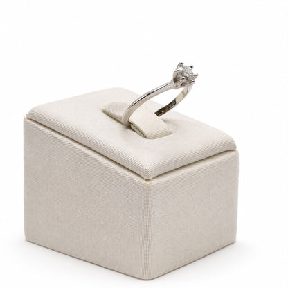 Anel solitario 5mm glam Moissanite+Prata 925 TAM14